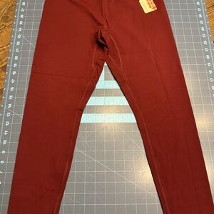 Free People Movement Never Better 7/8 Leggings Oxblood Size Large NWT